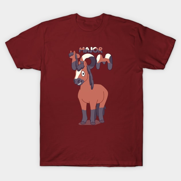 Major Tom is a friendly horse T-Shirt by KOMIKRUKII